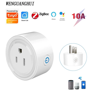 涂鸦智能插座美规涂鸦ZigBee 手机APP控制 Alexa语音控制无USB