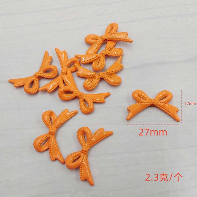 玫瑰花创意隔珠 蝴蝶结心形金属保色串珠光面实心手串配饰diy散珠|undefined