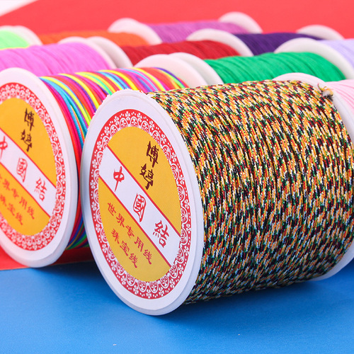 Factory direct sales No. 72 jade wire DIY Chinese knot wire braided hand rope handmade nylon encrypted jade wire accessories