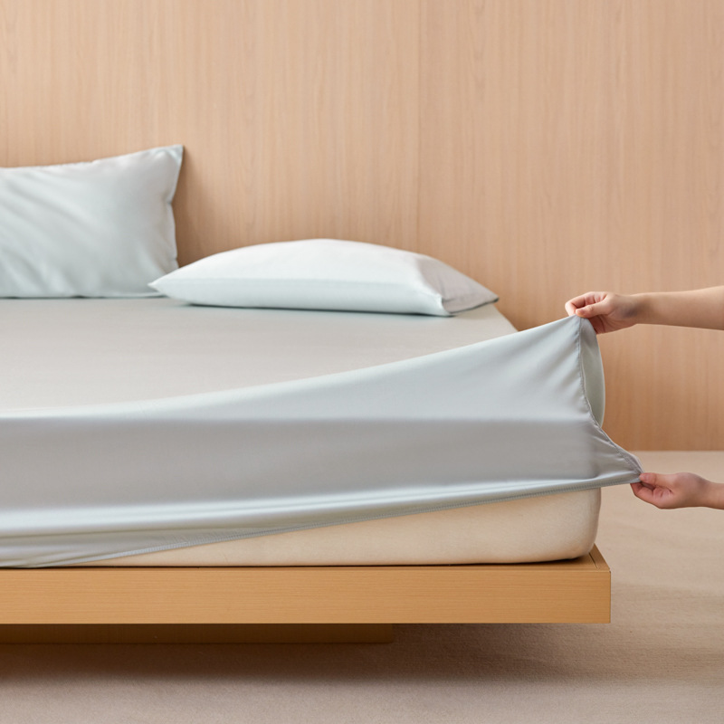 Colcha de cama Tensi de una sola pieza, funda de cama de verano 60S, funda protectora de colchón fresco, cama doble individual, todo incluido, juego de cama sucia