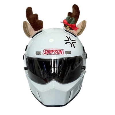 Motosiklet dəbilqələri – Christmas Helmet Decoration Horns