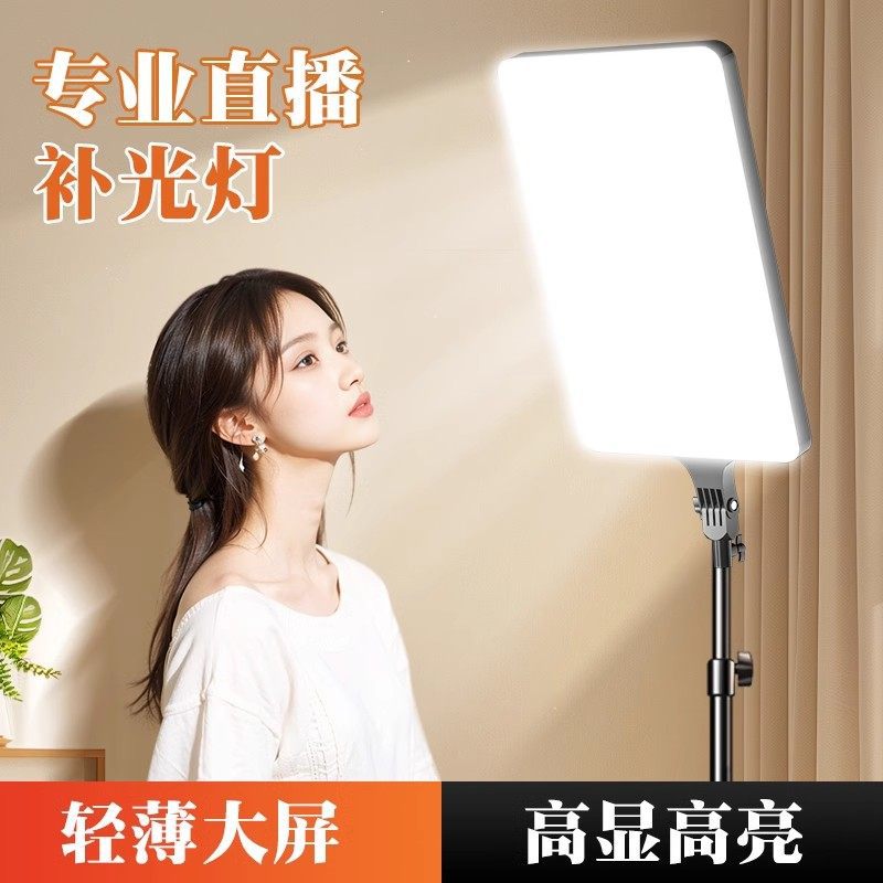 Ancla de transmisión en vivo lámpara de iluminación especial LED fotografía de belleza lámpara de iluminación plana lámpara de alimentación profesional sala de transmisión directa image 2