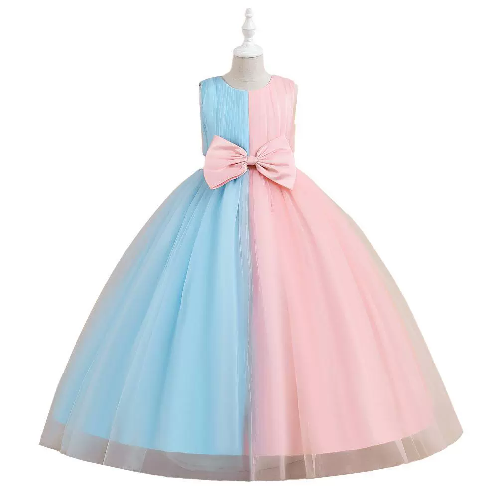 Европейские и американские рождественские платья для девочек платье принцессы из сетки