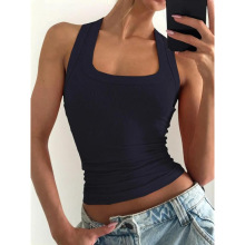 Q 49001 U-neck Slim Crop Tank U ����������¶�걳��
