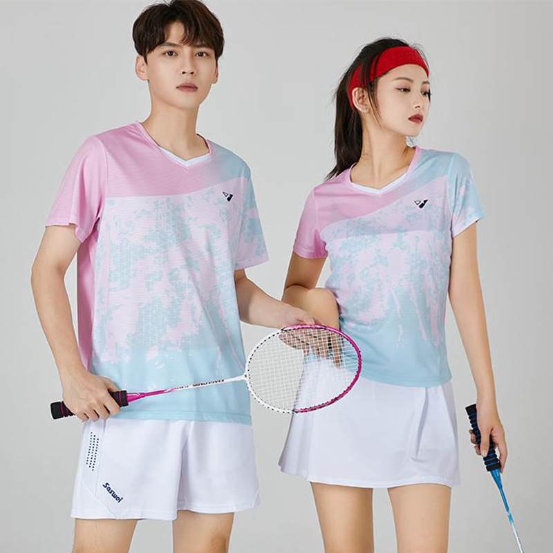 Quick-Drying Men's and Women's Badminton Training Suits, Tennis Suits, Youth Competition Training Suits, Older Children's Table Tennis Suits