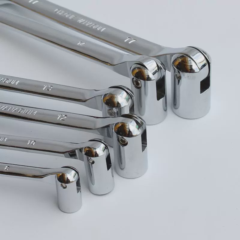 Mangas de cabeza móvil de doble propósito 8 - 22mm llave de mandíbula abierta llave de ciruela herramienta de reparación de automóviles