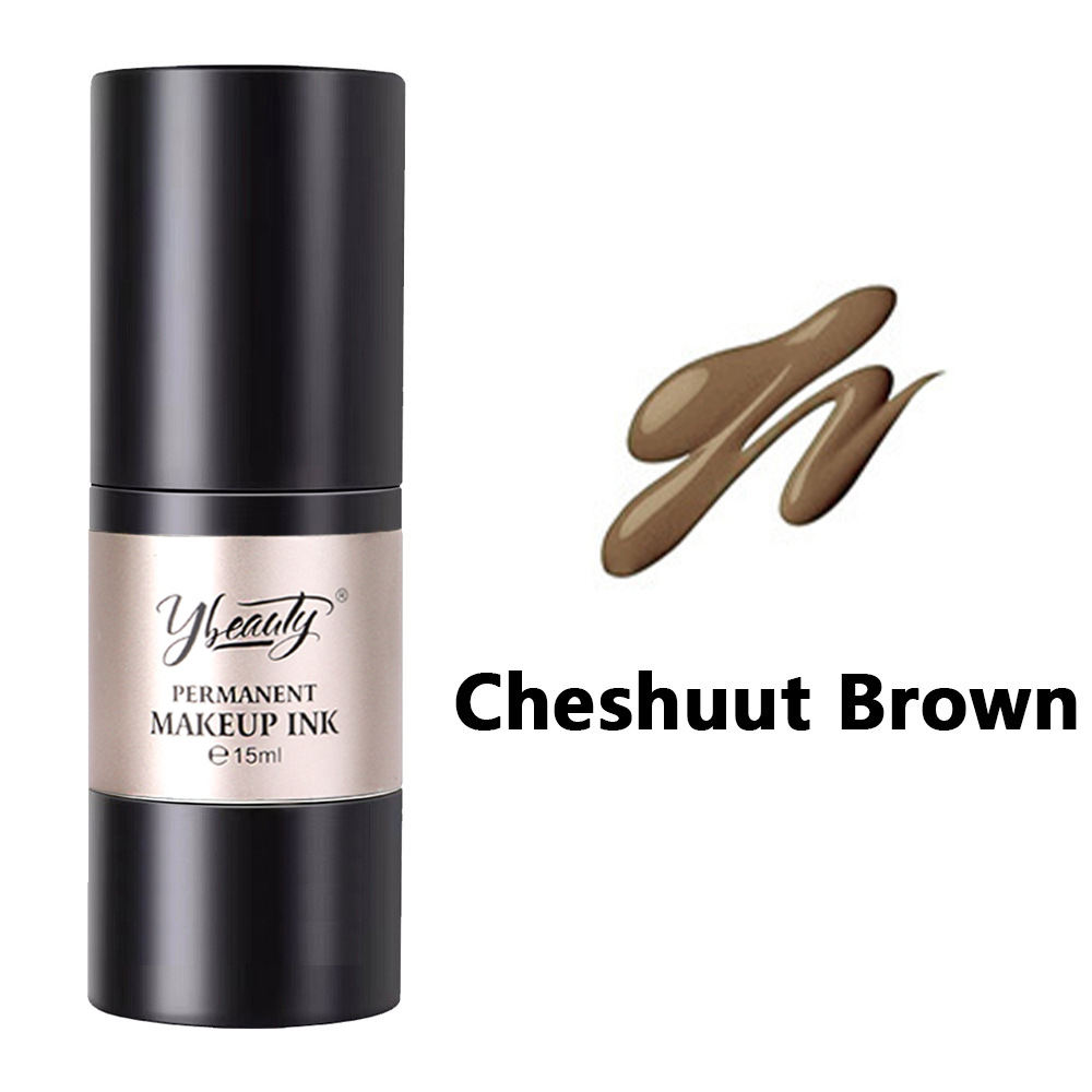 Ybeauty material de color de tatuaje 15ML planta fácil de colorear tatuaje de cejas niebla de cejas blanqueamiento de labios lentillas cosméticas línea de leche de color profesional