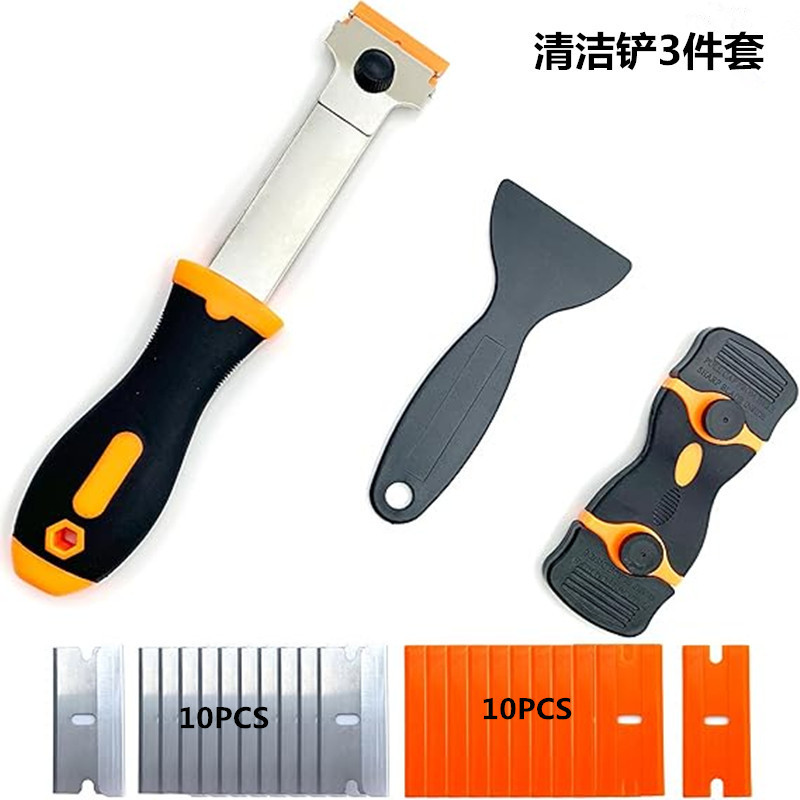 Wholesale Stainless Steel Cleaning Scraper Kitchen Range Hood Stain Removal Tool Car Windshield Glue Removal Scraper