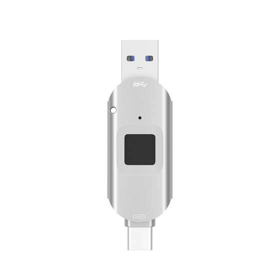 Applicable to Apple 15 fingerprint encryption USB flash disk support iPhone15iPadPro mobile phone computer universal encryption USB flash disk