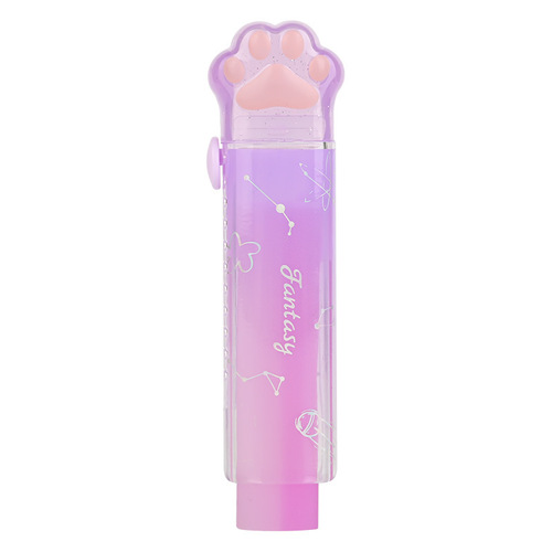Cute cat paw fantasy jelly eraser for cleaning, retractable push-pull eraser without leaving any marks.