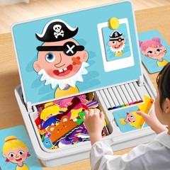 儿童磁力拼图3岁6男孩动磁性积木桌游亲子互玩具益智逻辑思维训练