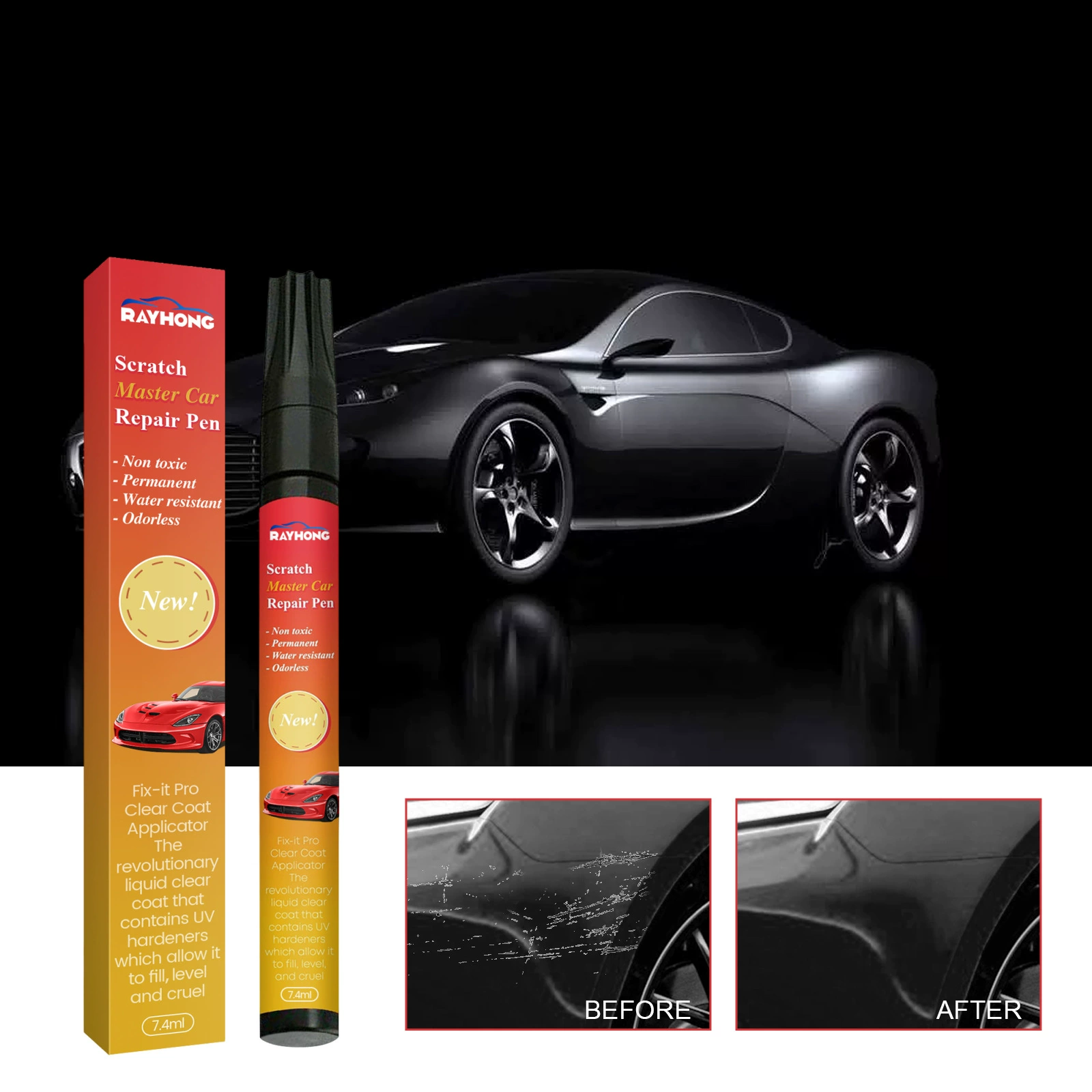 Rayhong автомобильная ручка для ухода за царапинами ручка красок ручка