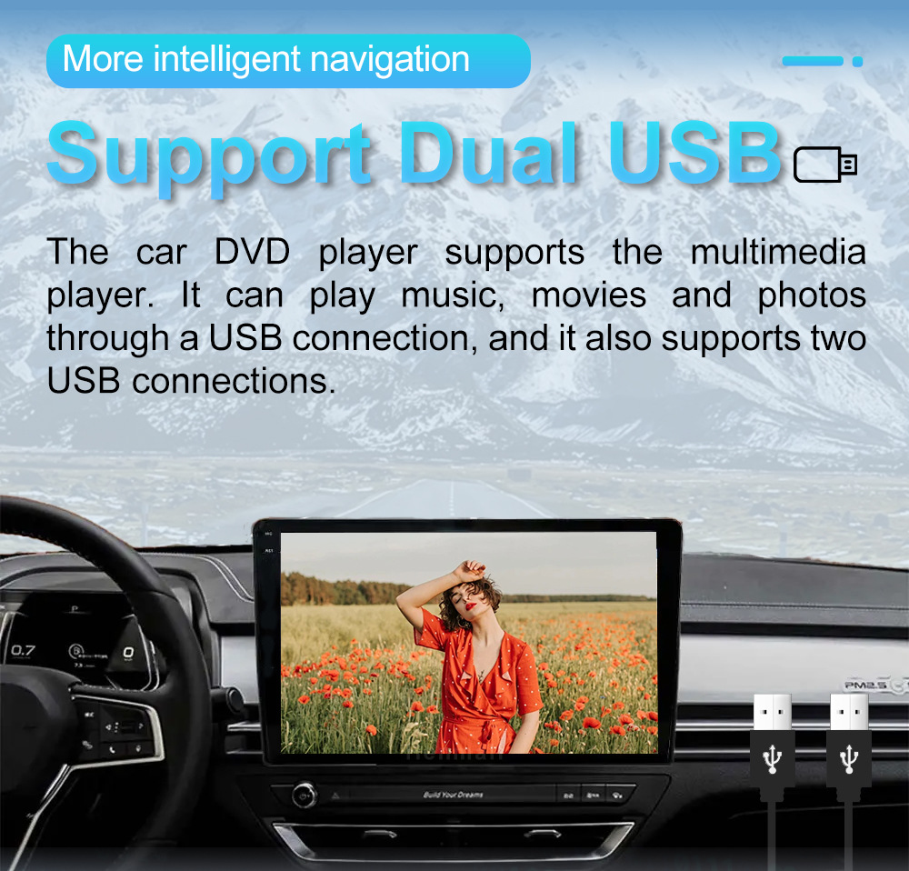 Qualcomm Modified Car Audio Dsd Audio Decoding Full Metal Frame 7-Inch 9inch 10inch Versatile Car Central Control