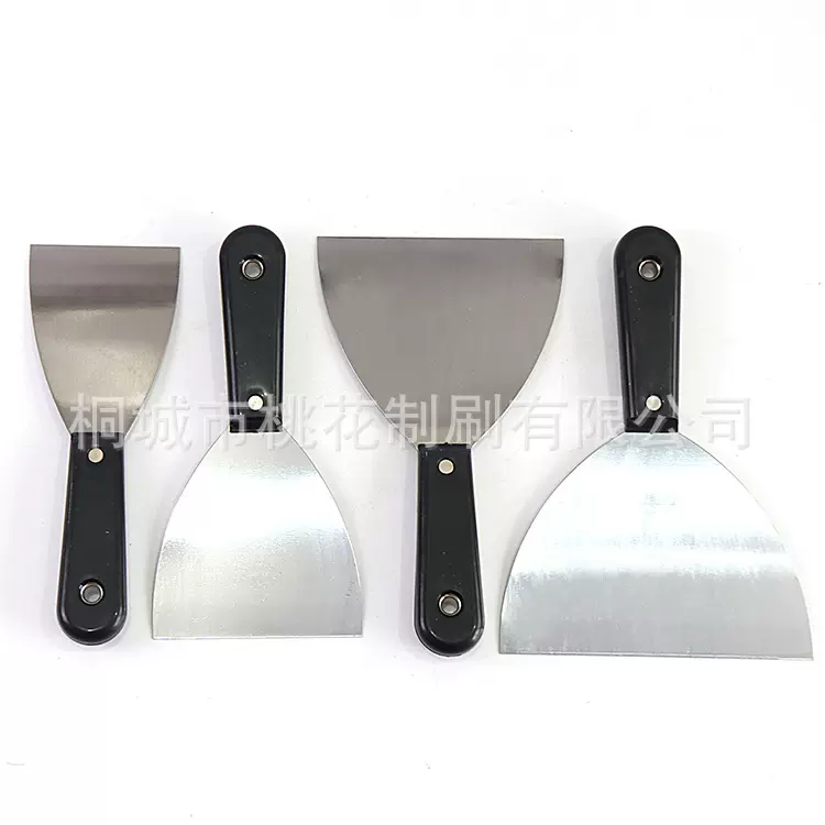 油灰刀厂家 黑色手柄 不锈钢/碳钢刀片 多种规格定制批发