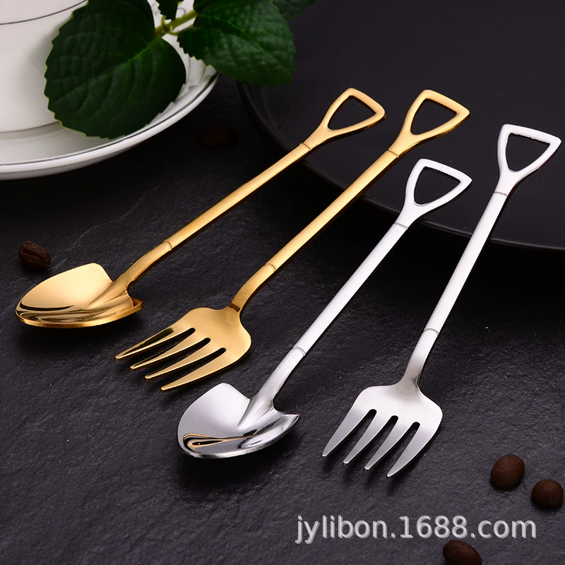 SOURCE производитель 304 кофейная ложка из нержавеющей стали креативный золотой рождественский подарок костюм кофейная ложка для перемешивания