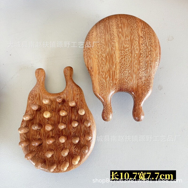 卸売り龍鳳檀木頭部海馬マッサージ櫛頭治療イルカ頭皮マッサージ五球金糸檀経絡櫛|undefined