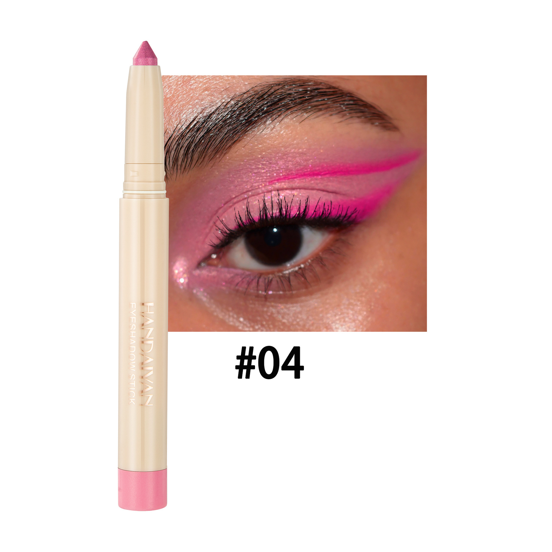 Handaiyan venta transfronteriza caliente, Han Qiang, club nocturno de maquillaje, lápiz de sombra de ojos de seda de seda de doble propósito, barra de lápiz de delineador de ojos cortable image 10