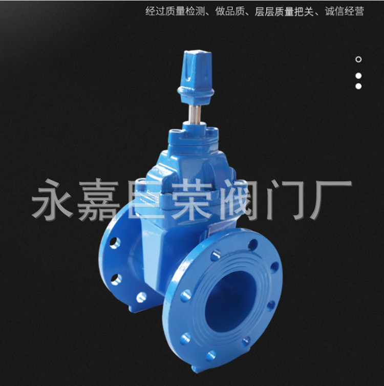 南高阀门地埋式法兰闸阀 软密封闸阀SZ45X-10Q SZ45X-16Q