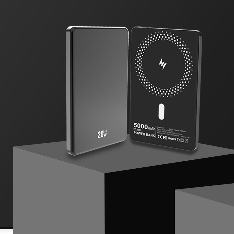 軽量磁気ワイヤレスパワーバンク急速充電大容量 10000mah 15 ワットアルミ合金モバイル電源|undefined