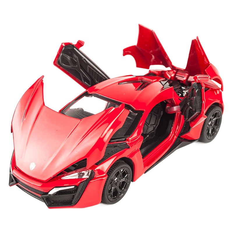 Modelo de coche de aleación de velocidad y pasión 1:32 Lyken Dodge coche deportivo aleación simulación Tire hacia atrás modelo de coche