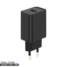 PC防火外壳环保材料ce认证旅行充家充单口usb欧规充电器5v2.4a