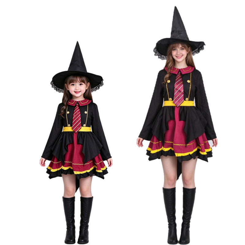 Harry Potter Cos Costume Kidsren Adult Halloween Preppy Dress Lolita Stage Performance Costume