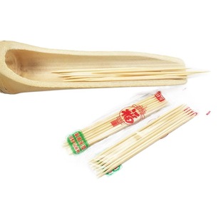 Longmen Factory Direct Supply Small Package Bamboo Toothpick Hotel Banquet Special Disposable Toothpick 200 Small Package