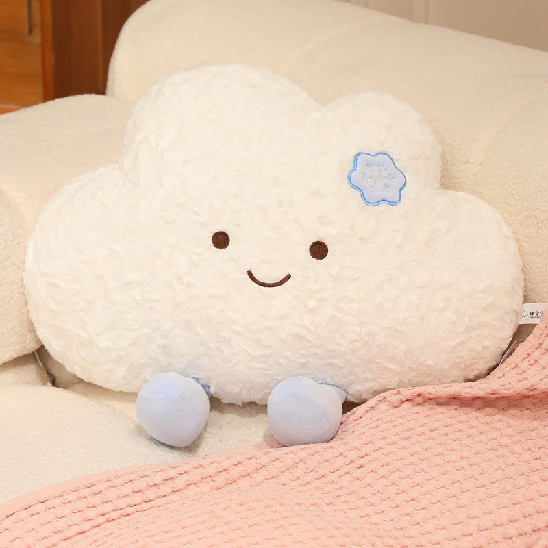 Cute cloud-shaped plush pillow, sofa cushion, and decorative pillow – a lovely gift for girls, available for cross-border wholesale