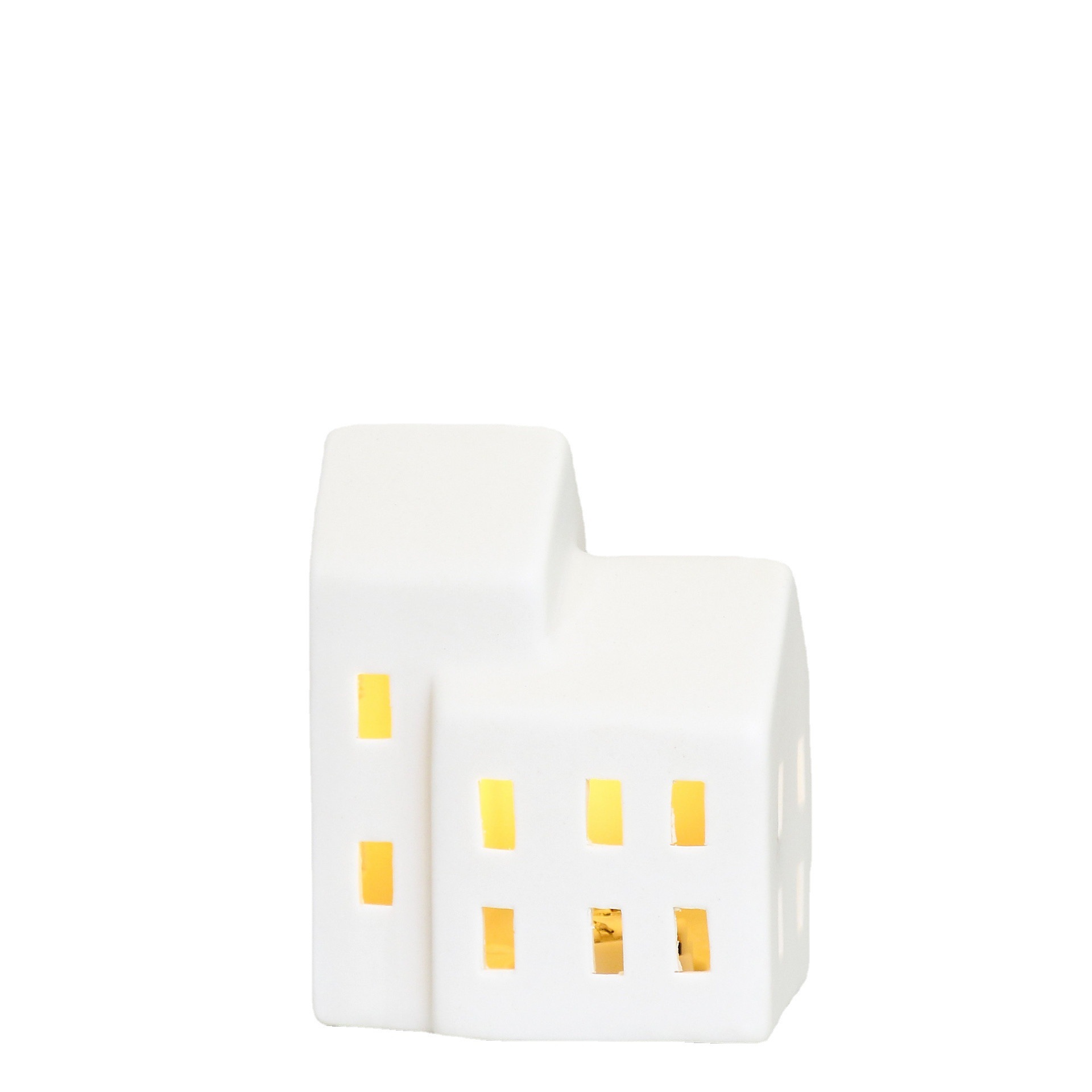 Yeni Nordic Hollow Oyma Evi LED Süsleme Ev Seramik El Sanatları Dekoratif Işık_voghion.com