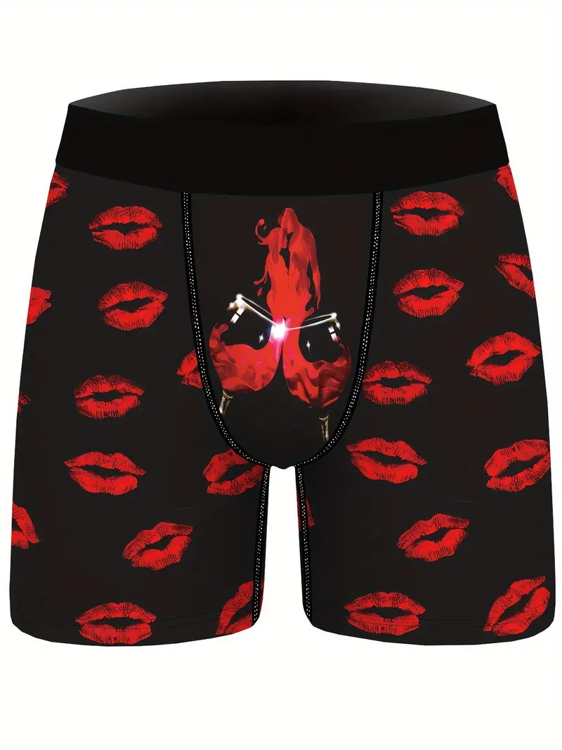 Personalidad divertidos labios sexy estación independiente transfronteriza impresión digital 3D pantalones cortos de playa deportivos de moda para hombres MP01