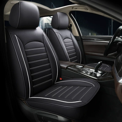 Seat cushion, seat cover Luxury Wing Car Seat - black-and-white-standard-version-2-seats