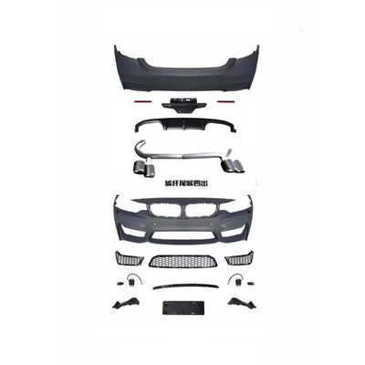 modified to M4 body kit, front | Big Surrounded - m4-front-bumper-rear-bumper-scorpio-exhaust-tip-primer-freight-collect