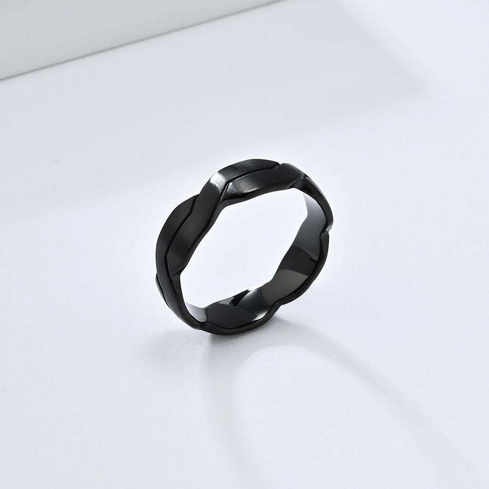 8g Weight Rings Classification 1 Piece Quantity Holiday, Daily Occasion 304 Stainless Steel Material Solid Color Pattern All Seasons Season Men's Gender Polishing Design Vacation, Classic Style Style Vacation Classic Style Solid Color 304 Stainless Steel Polishing Men's Rings Men Band Rings 5