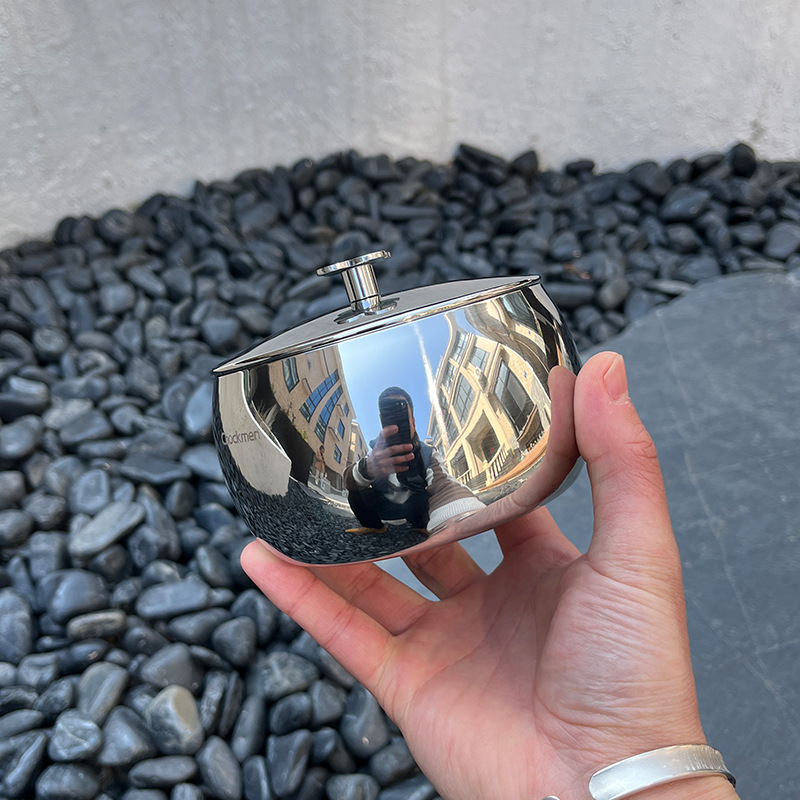 Chockmen Zhuo Deming 18 / 10 Taza de acero inoxidable Taza de frutas Taza de azúcar Taza de sal Taza de condimento Taza de dulces