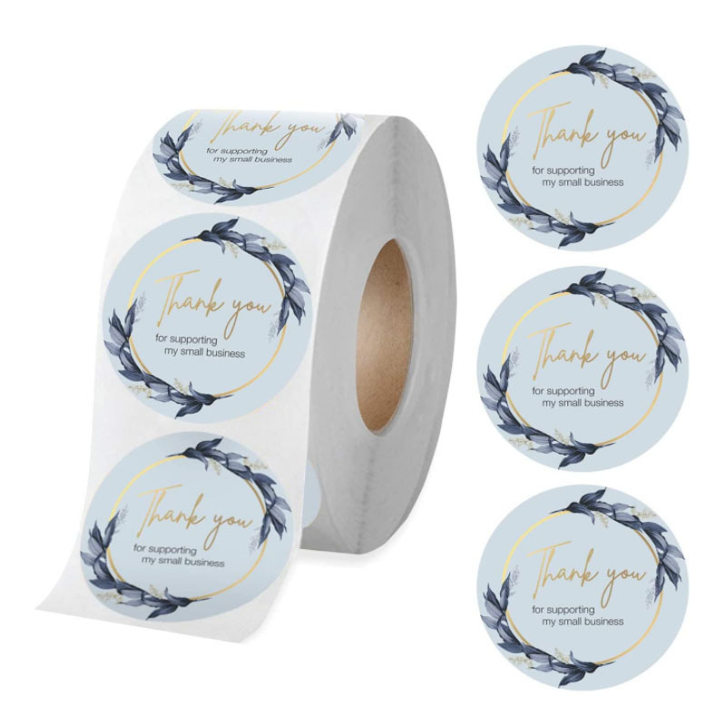 50g Weight Gift Stickers Event & Party Supplies Daily Occasion copper plate sticker Material Letter Pattern Fashion Style Hot Stamping Love Thank You Gift Envelope Mouth Copper Plate Sticker Label 无