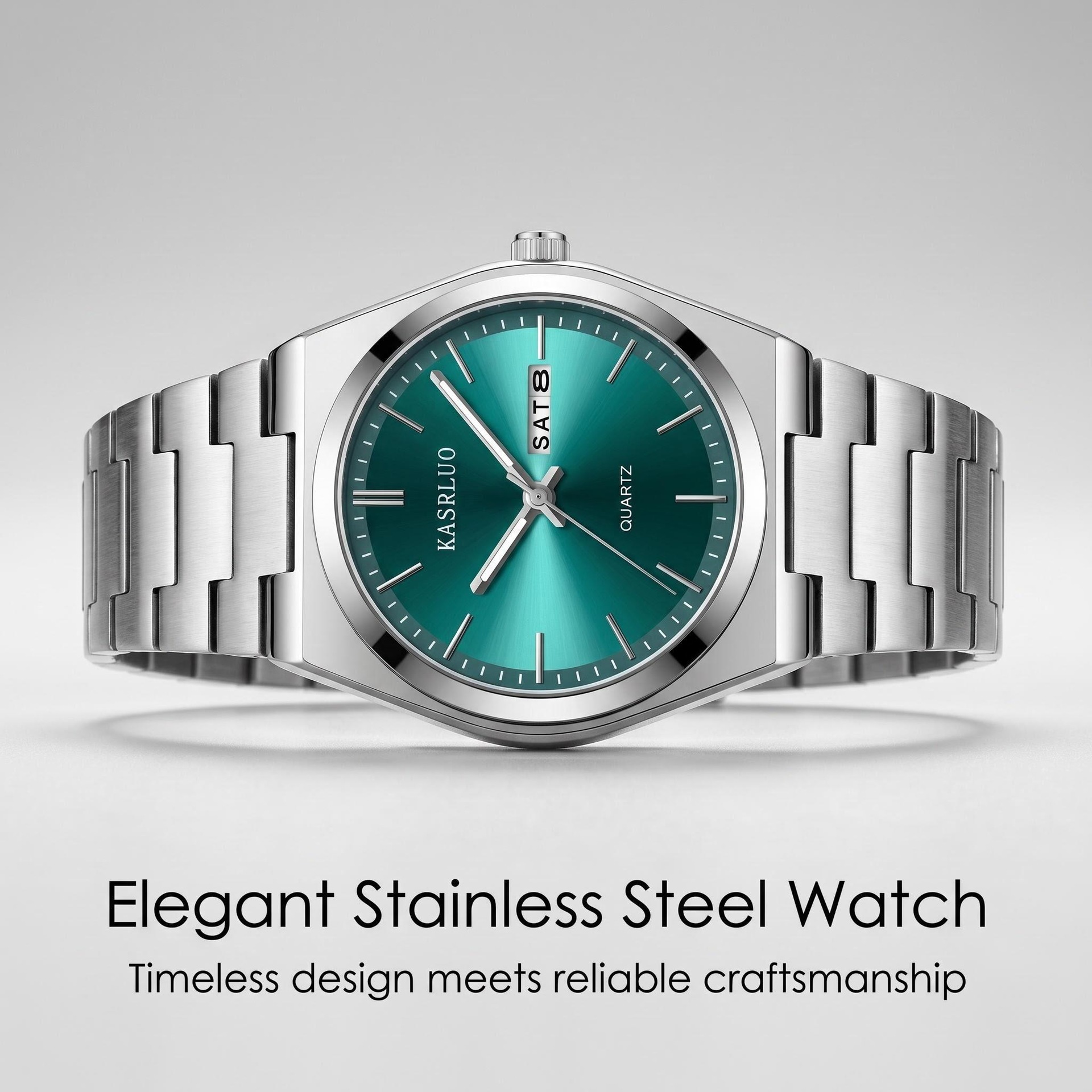 Neue Modell Uhr Exportschlager wasserdicht Nachtsicht Kalender Herrenarmbanduhr Business Edelstahl hochwertig trendige Quarz-Armbanduhr