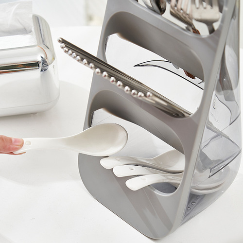 Dust-proof multi-functional chopstick tube kitchen compartment tableware chopstick storage box light luxury knife storage box manufacturer wholesale