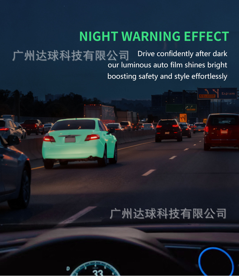 Tpu Color-Changing Film, Luminous Film, Color-Changing and Glowing Car Paint Protection Film, Tpu Transparent Car Body Film, Ppf Fluorescent Film
