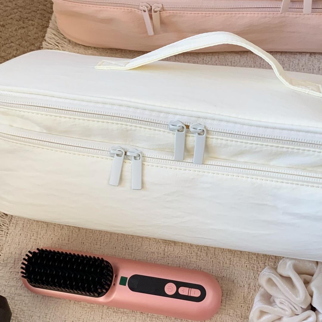 Portable Household Bag, Large Capacity Handheld Double-Layer Hair Dryer And Curling Iron Organizer Storage Bag_maomaolike.com