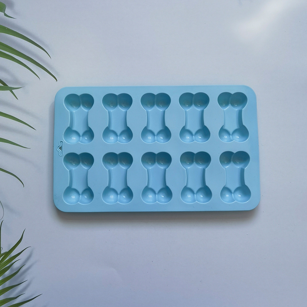 10 huesos 52 molde de silicona pastel helado pudín molde de postre jabón utensilios de cocción