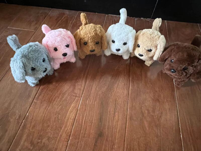電気ぬいぐるみ犬前進後退発光犬子供のおもちゃペット屋台ホット販売クロスボーダー|undefined
