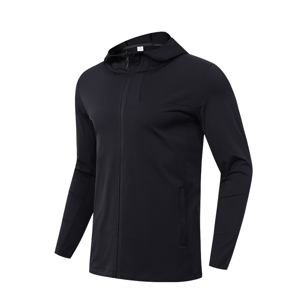 Lulu chaqueta deportiva al aire libre chaqueta de secado rápido para hombres y mujeres chaqueta de moda con cremallera superior con capucha cardigan slim fit manga larga Otoño e Invierno