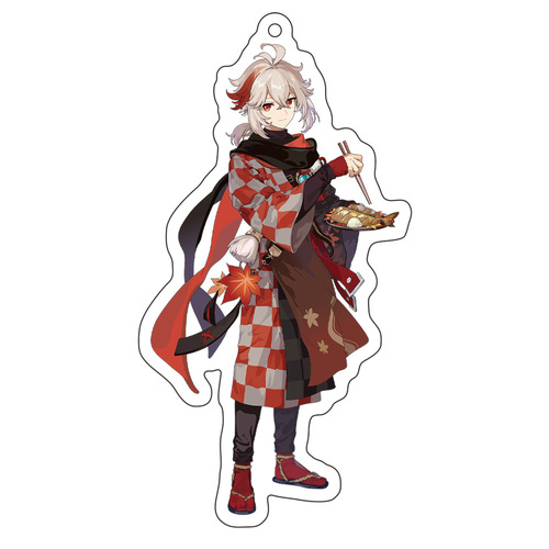 Genshin animation peripherals Kamisato Ayaka Maplehara Manyo two-dimensional character acrylic sandwich keychain