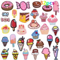 Direct Shipping from Junle Factory: Cakes, Candies, Ice Cream, Embroidery, Fabric Stickers, Filling Materials, Patches, Computer Embroidery Labels, Fabric