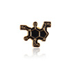 Chemical design metal fashionable brooch for teaching maths, badge, accessory, science, training