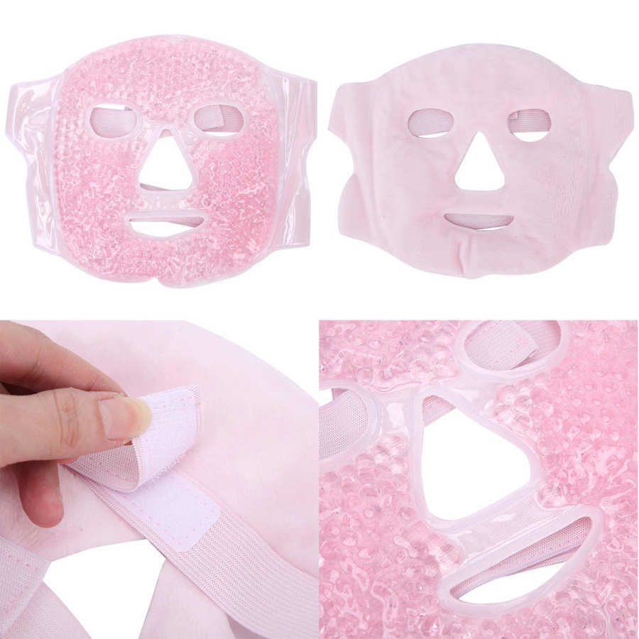 PVC felpa fría y caliente compresa máscara de belleza gel máscara de hielo máscara de enfriamiento máscara de hielo compresa máscara de ventas directas de la fábrica