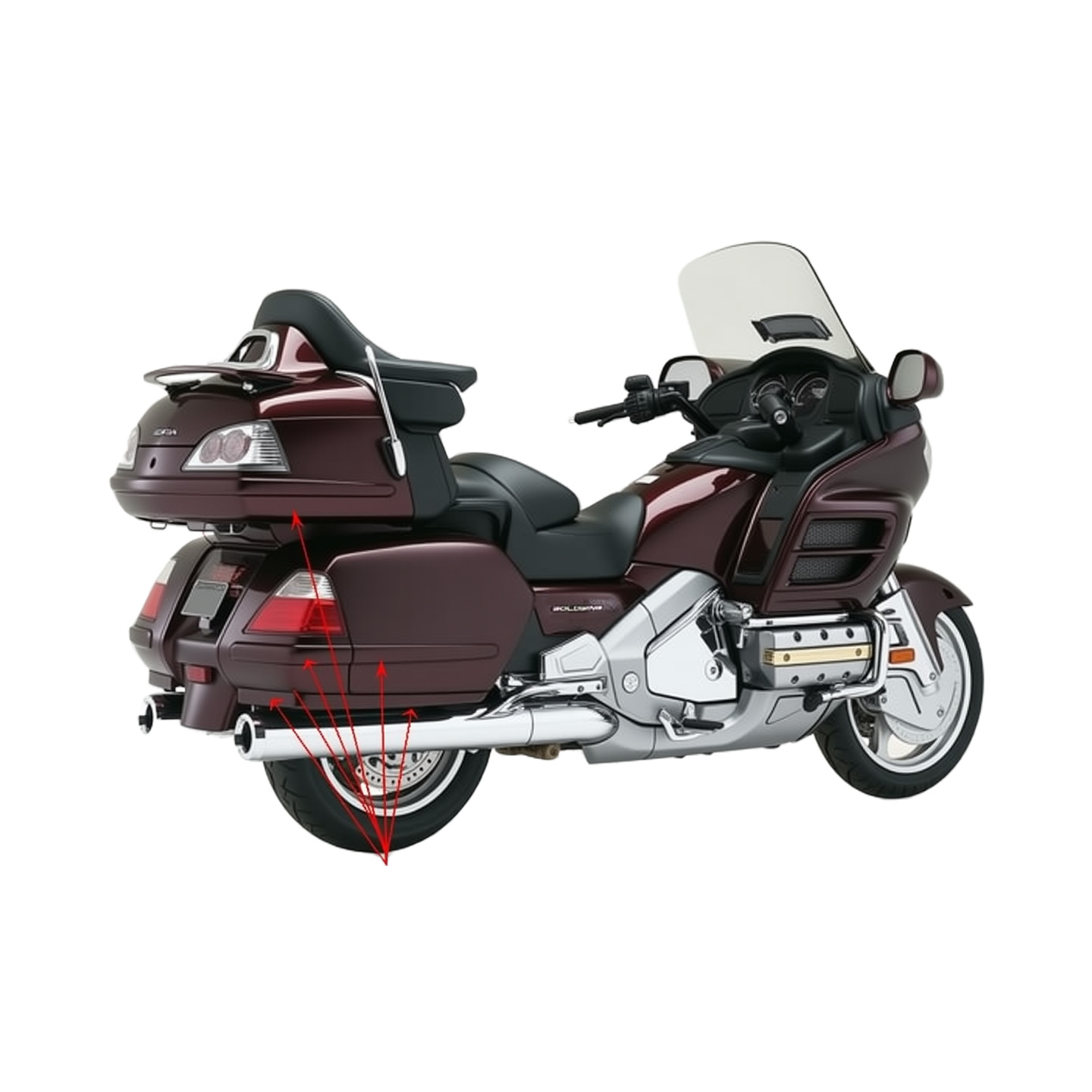 Suitable for Honda Gold Wing Gl1800 Full Vehicle Shell, 2001-2011 Large Protective Panel Motorcycle Shell Accessories Side Panels
