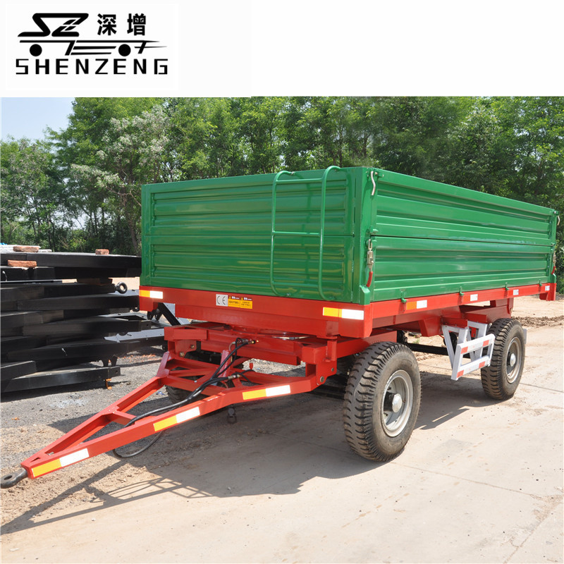 5吨农用拖车 自卸挂车 自卸运输拖拉机拖斗车 平板拖车工具车拖车