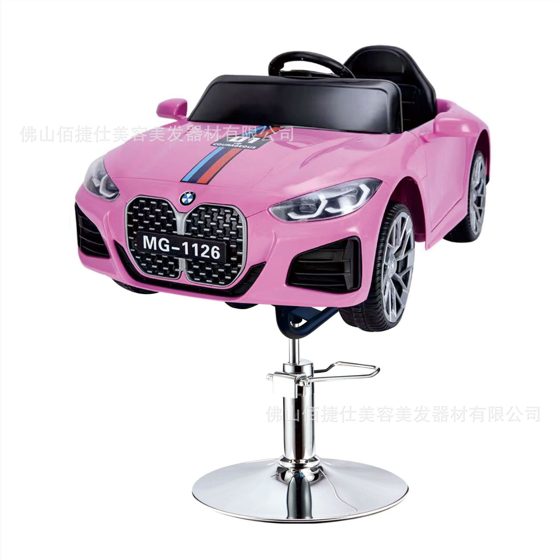 Asiento eléctrico de barbero infantil silla de barbero de automóvil elevación silla giratoria música barbero de automóvil para niños silla de corte de pelo para niños