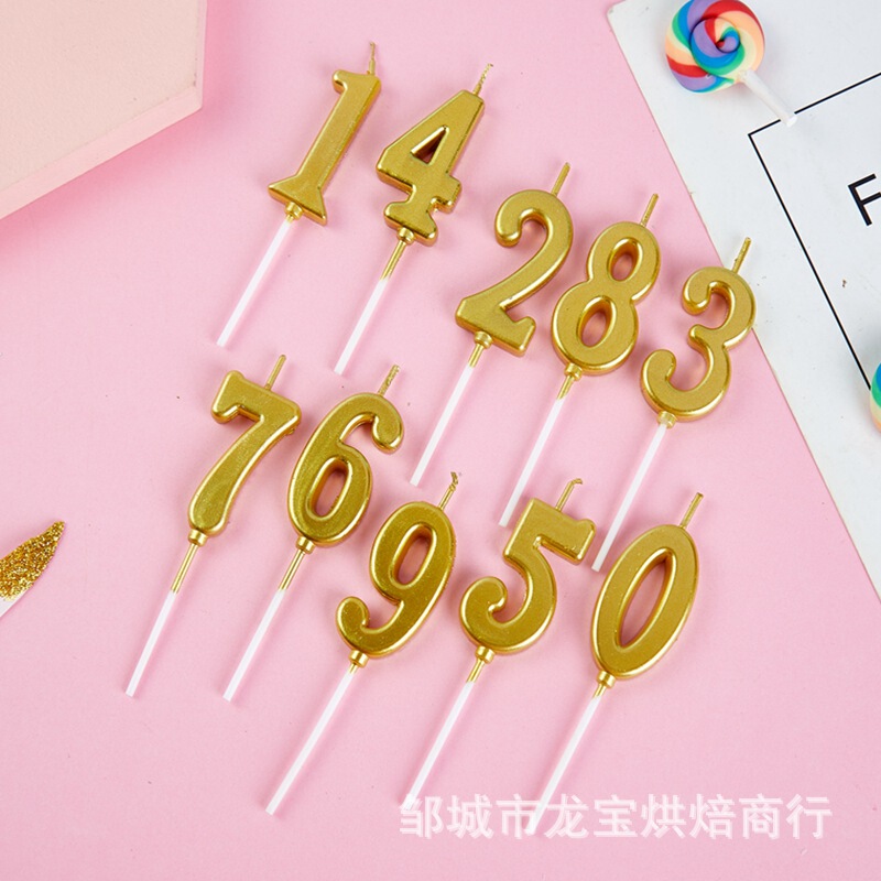 Digital Candle Cake Candle Happy Birthday Candle Party Candle Golden Digital Wax Digital Candle Cake Candle Happy Birthday Candle Party Candle Golden Digital Wax